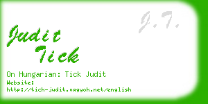 judit tick business card